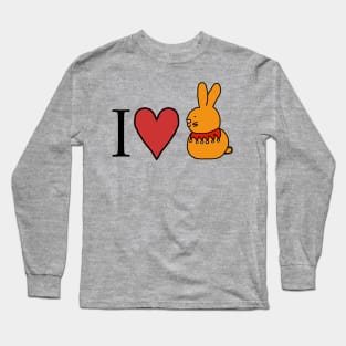 I Love My Cute Bunny Rabbit Long Sleeve T-Shirt